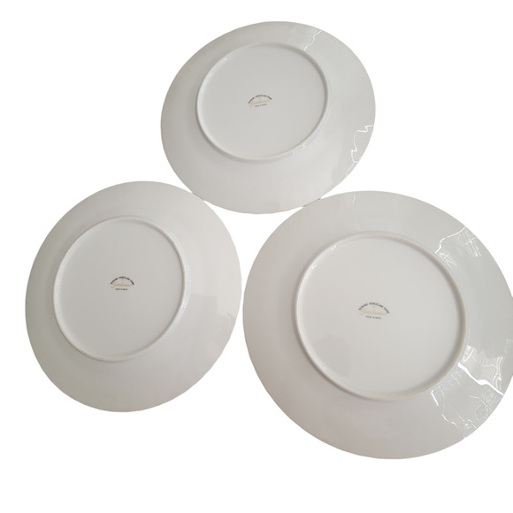 Gold Standard Dinner Plates Quality Porcelain China Made in Japan MCM Set of 3 - Picture 2 of 8